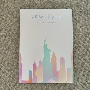 New York Skyline Pastel Art Print